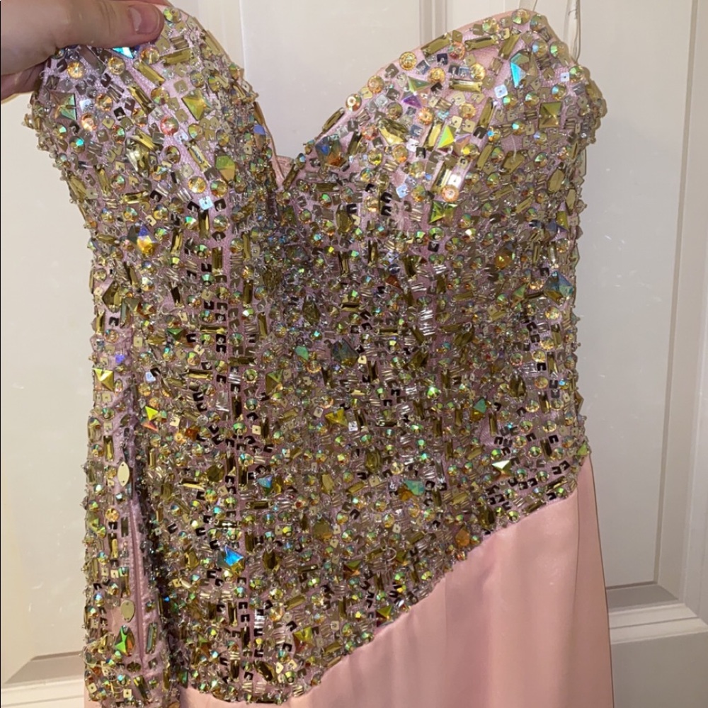 Karishma Pink Bedazzled Dress - Size 6